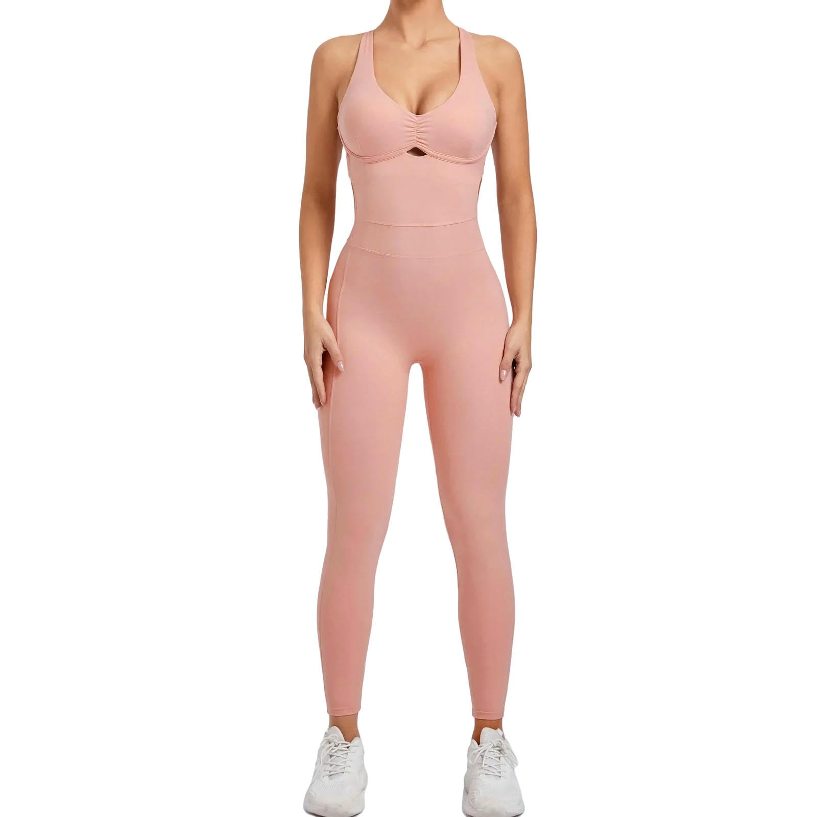 Shapewear damski kombinezon bez rękawów, kwadratowy, rozciągliwy, z długimi spodniami i topami typu tanktop, do noszenia na co dzień, kolor czarny, L