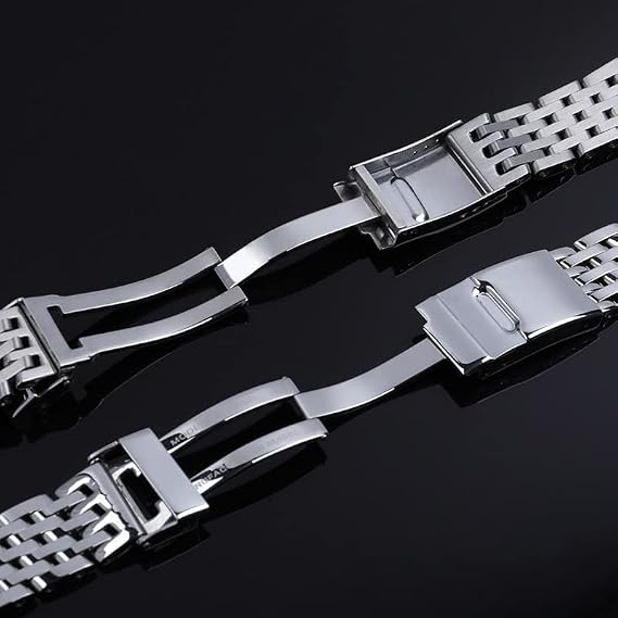 22mm 24mm Silver Stainless Steel Watch Band for Breitling Watch Band for Avengers Navitimer Superocean Bracelets (Color : Stainless Steel Size : 22mm)