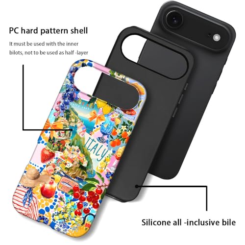 Coque L16QX Air antichoc motif collage fruits contre chutes et rayures