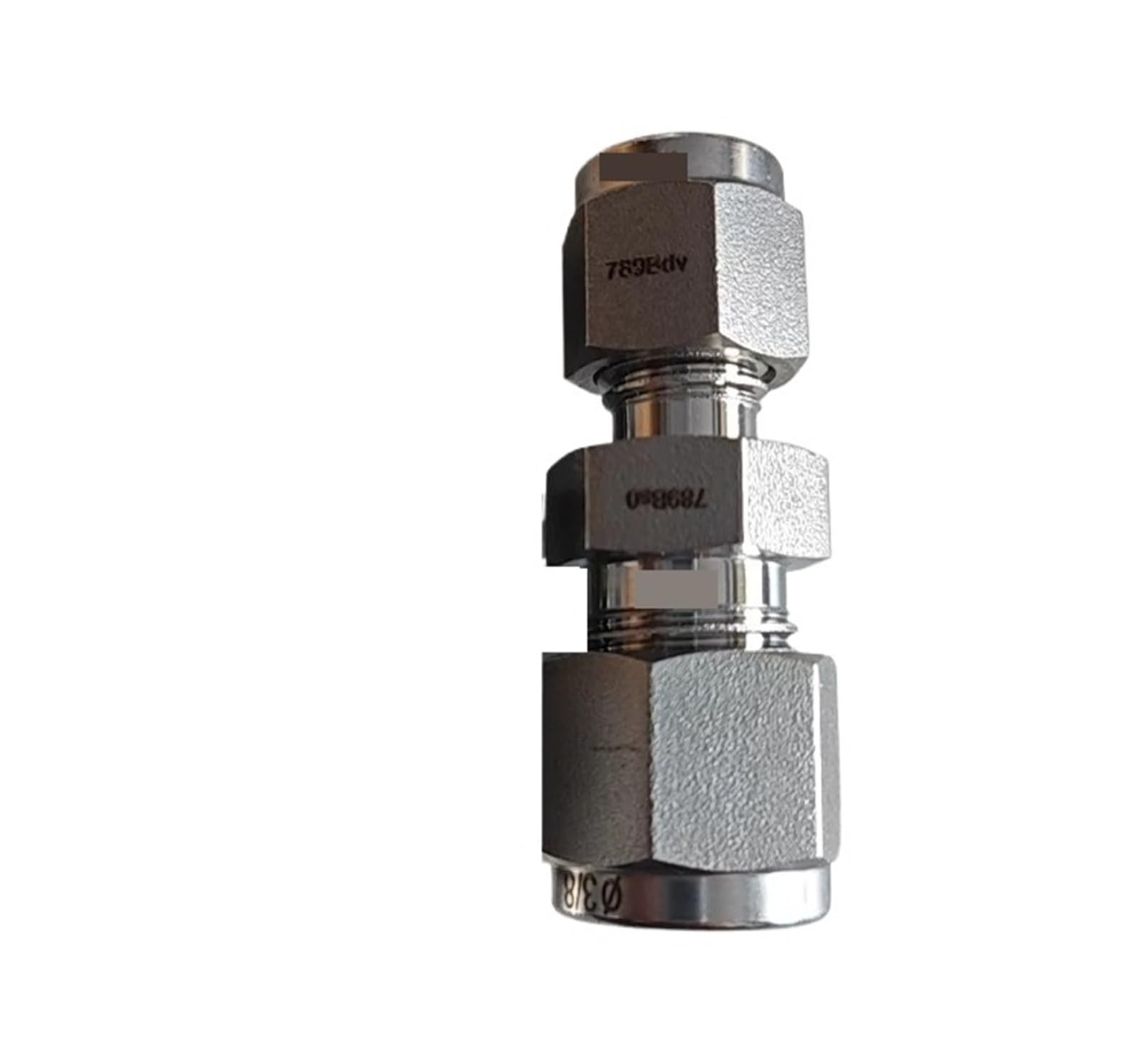 Isiryk One Color Stainless Steel Double Ferrule Straight Union Ss-U-Fl6-Fl4 Original