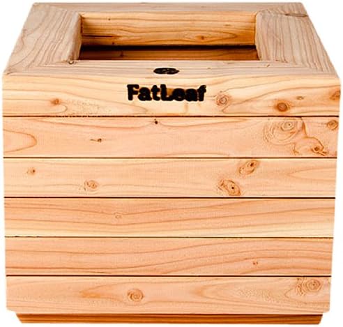 Small Larch Square Planter 36cm x36cm x 30cm