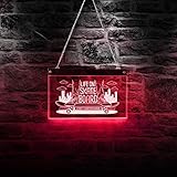 The Geeky Days Life On Skate Board LED Multi-color Night Light Acrylic Board Skaters Life Living Room Lighting Wall Art Decor Skating Man Cave Neon Sign Lights