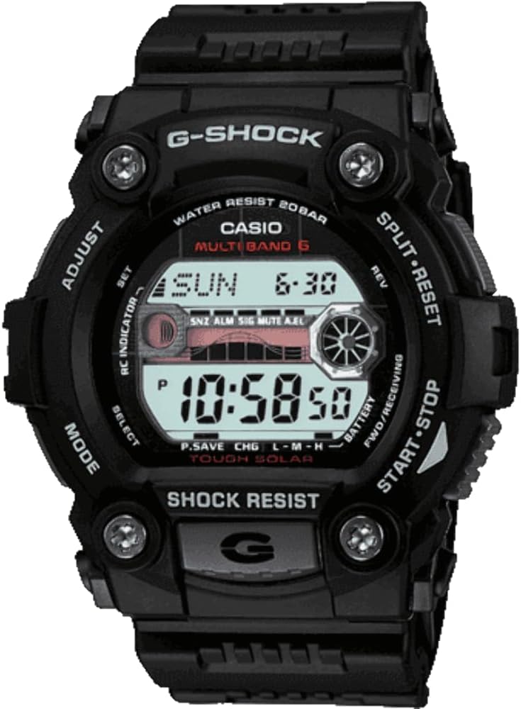 Mens Quartz Watch, Digital Display and Resin Strap GW-7900-1ER