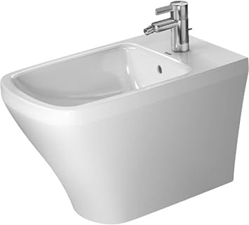 Bidet floor Stand. 63 cm DuraStyle white with OF. with TP 1 TH