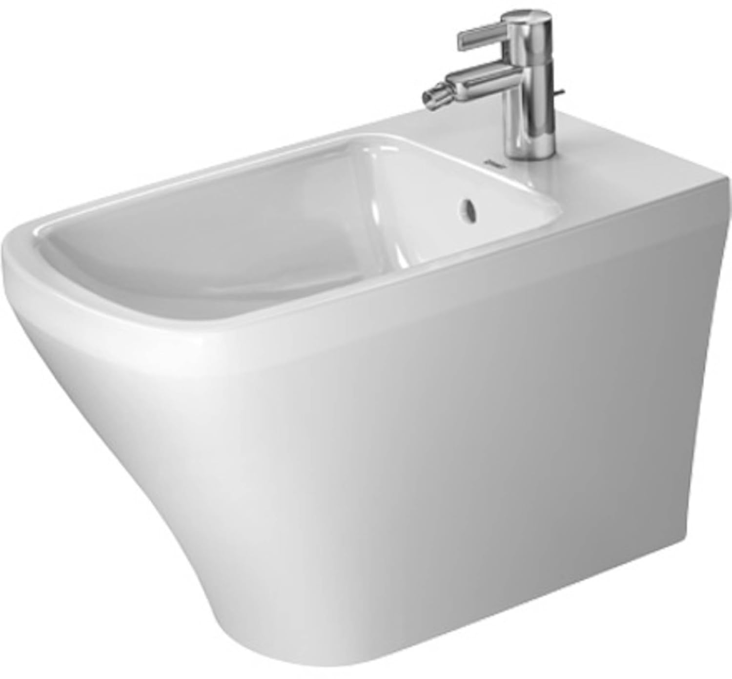 Bidet floor Stand 63 cm DuraStyle white with OF with TP 1 TH