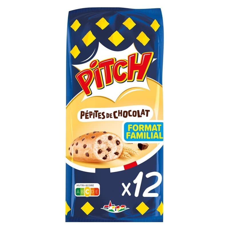 PITCH | Brioche Pépites Chocolat Lait X12 450G | Lot De (2) | livraison offerte