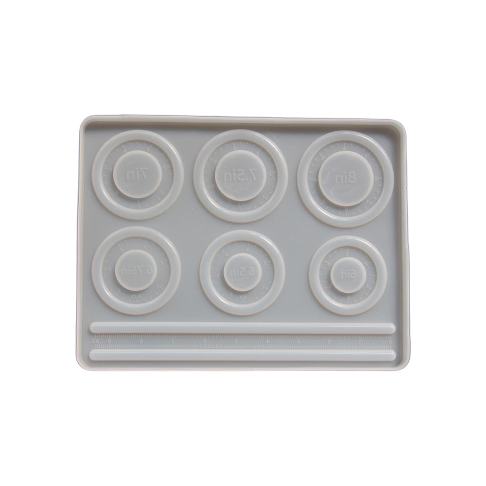 HZBB Additional Elastomer Sphere Tray with Foot Measurements for Rosin Casting and Jewelry Making Glowing Elastomer Beading Tray