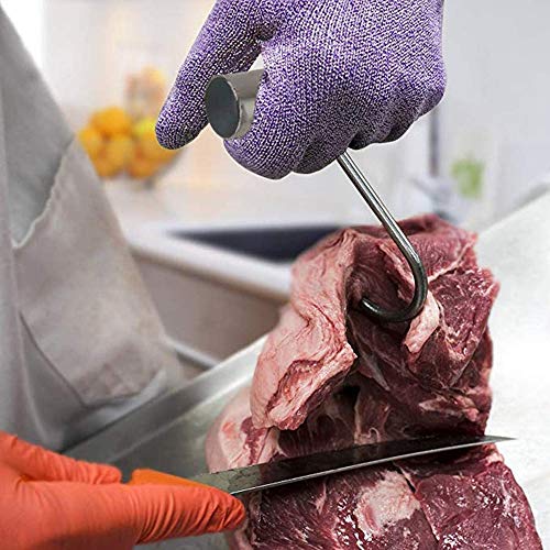 Grizef Stainless Steel 8 inch Hooks T-Handle Meat Boning Hook for Kitchen Butcher Shop Restaurant BBQ Tool kit (2Pack) - Image 4