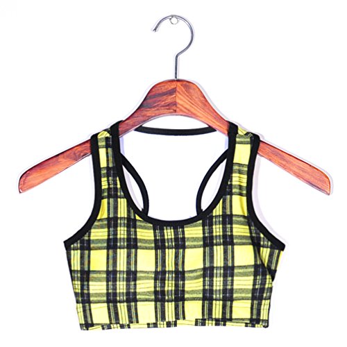 Image of Sister Amy Women's Aerobics Gym Dance Yoga Vest Printed Sports Bra Top Vest