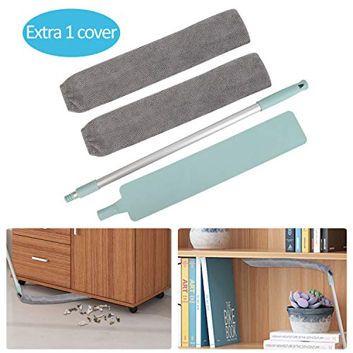 Retractable Gap Dust Cleaning Artifact - 2 Cloth Covers - Removable and Washable