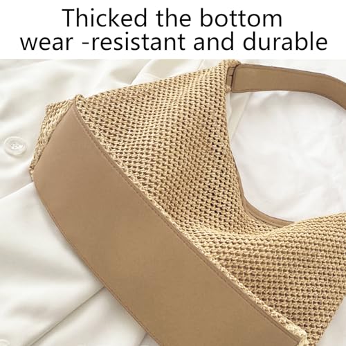 Bolso de Playa Tejido Grande Plegable para Mujer miniatura 4