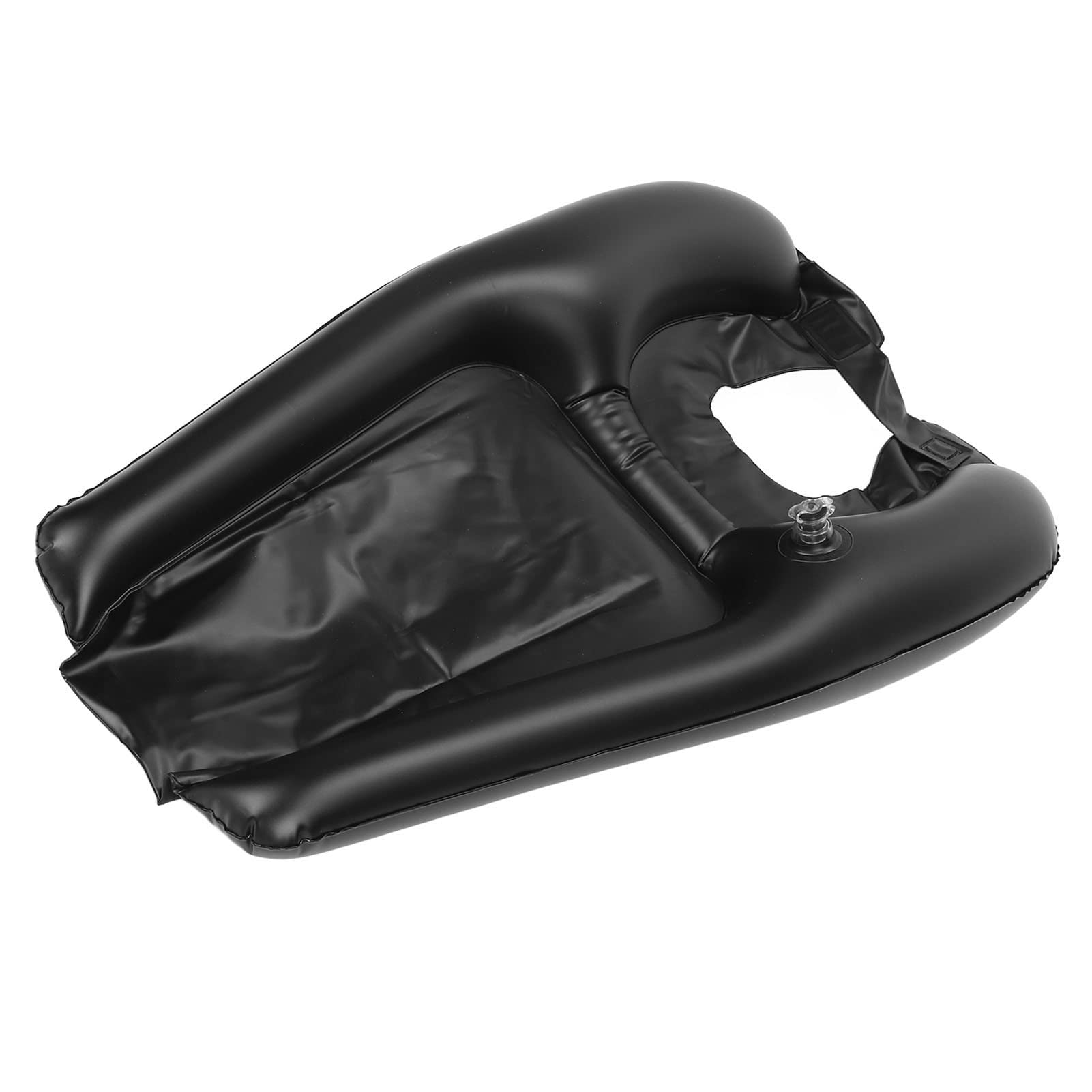 Lavacabezas Inflable Portátil para Lavado de Cabello, PVC, Negro, para Personas Mayores, Discapacitados y Niños
