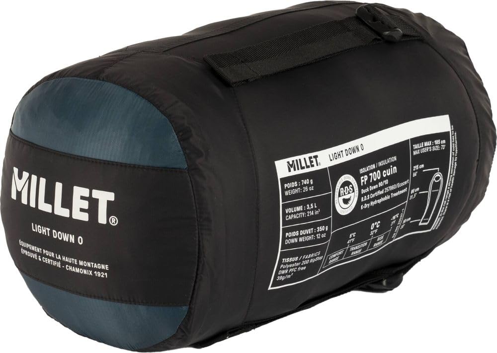 MILLET Sac de Couchage Duvet Chaud Compact et Comfortable Light Down 0°C