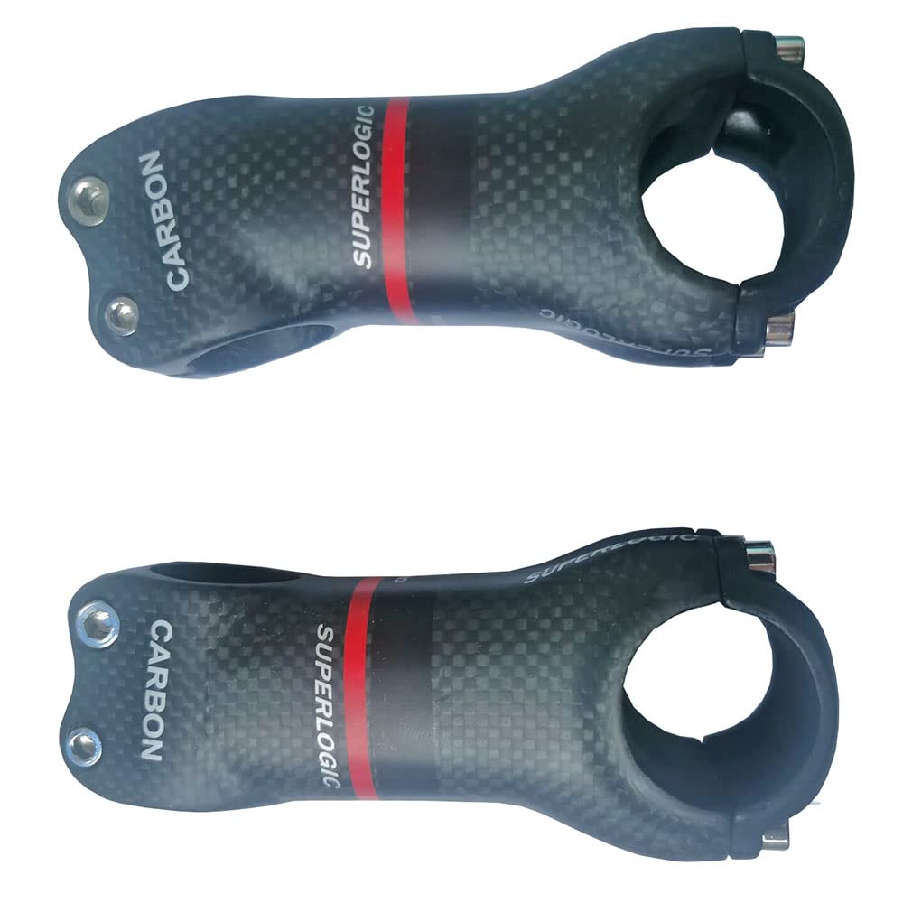 Attacco Manubrio Mtb Strada dello stelo della bicicletta della fibra del carbonio a full della matta da 3 pezzi / Mtb. Bicicletta in carbonio PARTI BICICLETTA ANGLIO A 6/17 GRADI Bici Accessori for bi