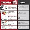 Mueller Pro-Series All-in-One, 12 Blade Mandoline Slicer for Kitchen, Food Chopper, Vegetable Slicer and Spiralizer, Cutter, Dicer, Grater, Kitchen Gadgets Sets with Container, White Sand/Gray #2