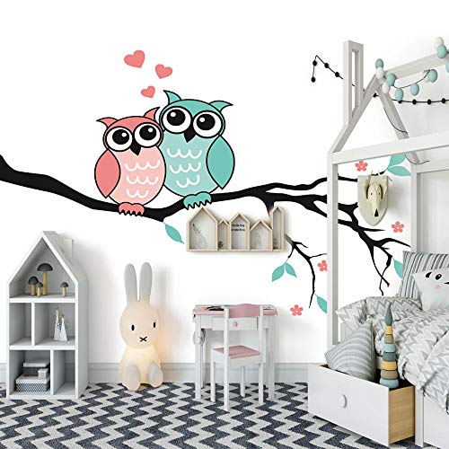 SFALHX mural papier peint Chouette papier peint 3D Papier Peint Muraux Mur Papiers Salon Tv Canapé Chambre Fond Mur /200x140cm (78.7X55.1 pouces)
