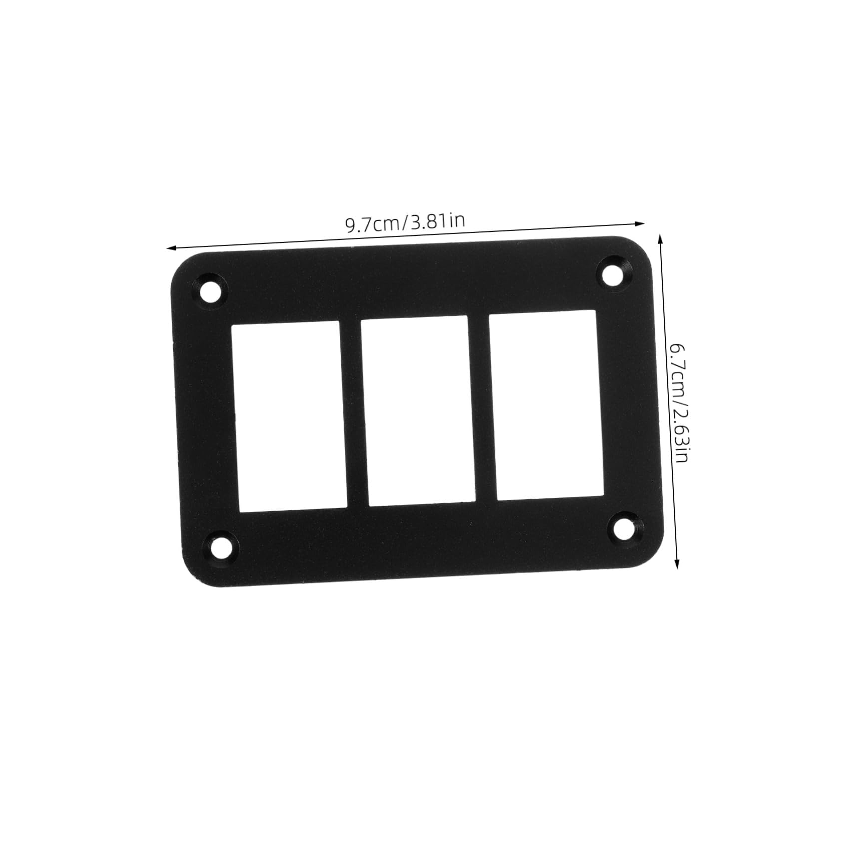PRETYZOOM 2pcs Switch Panel Housing Holder for Automotive Yacht and Installations Sleek Design with Included Screws for Easy Setup
