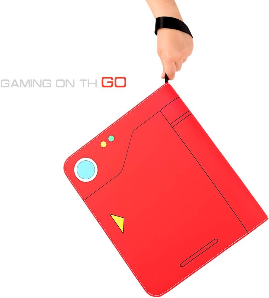 Tombert TCG Cards Binder Compatible with PTCG Trading Cards, 720 Cards Capacity, 9-Pocket Card Holder Album for MTCG Cards, Baseball Cards(red)