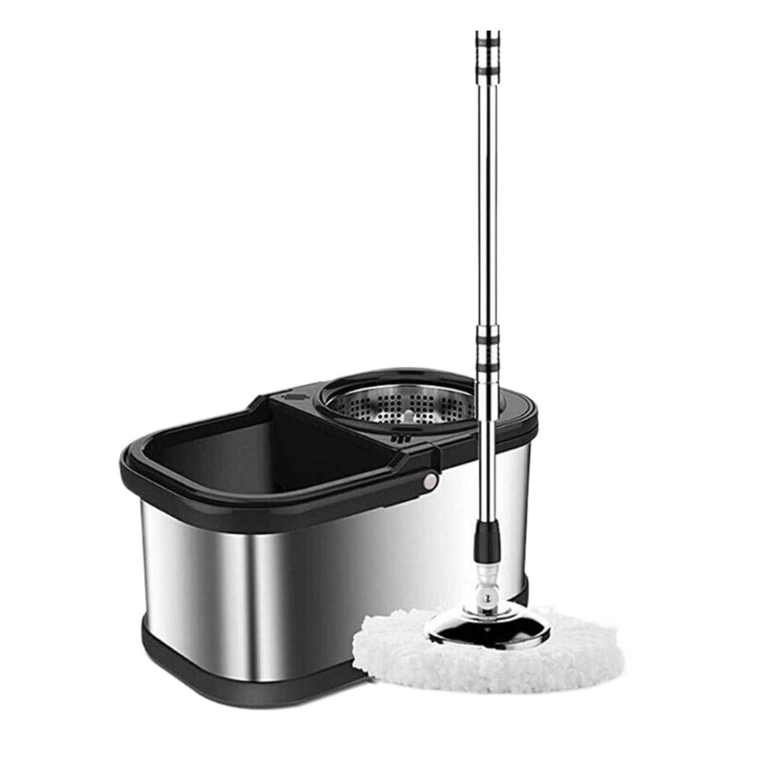 Professionale Mocio Lavapavimenti Spin Mop Home Kitchen Floor Cleaning per Pavimenti in Legno Duro E Piastrelle Include Teste di Mocio Lavabili Mop Lavapavimenti