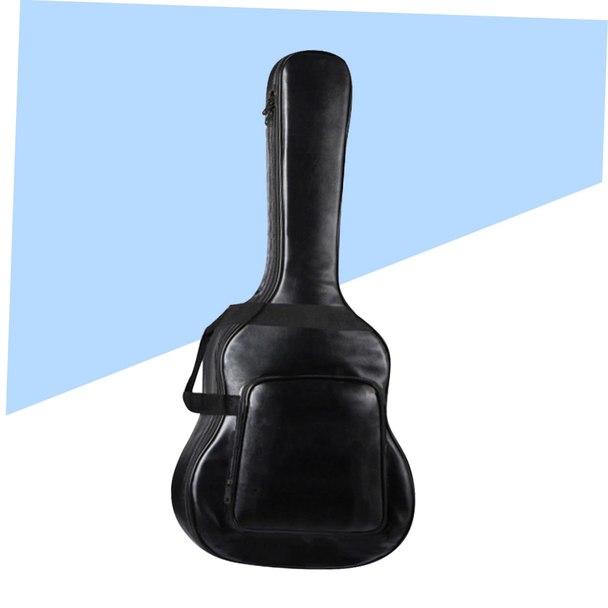 JOINPAYA 1Pc Acoustic Guitar Bag Double Shoulder Strap Folk Guitarra Case for Easy Travel and Outdoor Use Ergonomic Design with Outer Storage Pockets Black