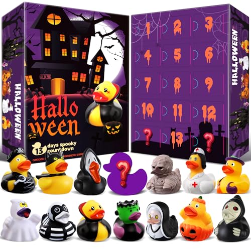 Halloween Advent Calendar 2026, Horror Rubber Ducks with 2 Hidden Figures - image 1