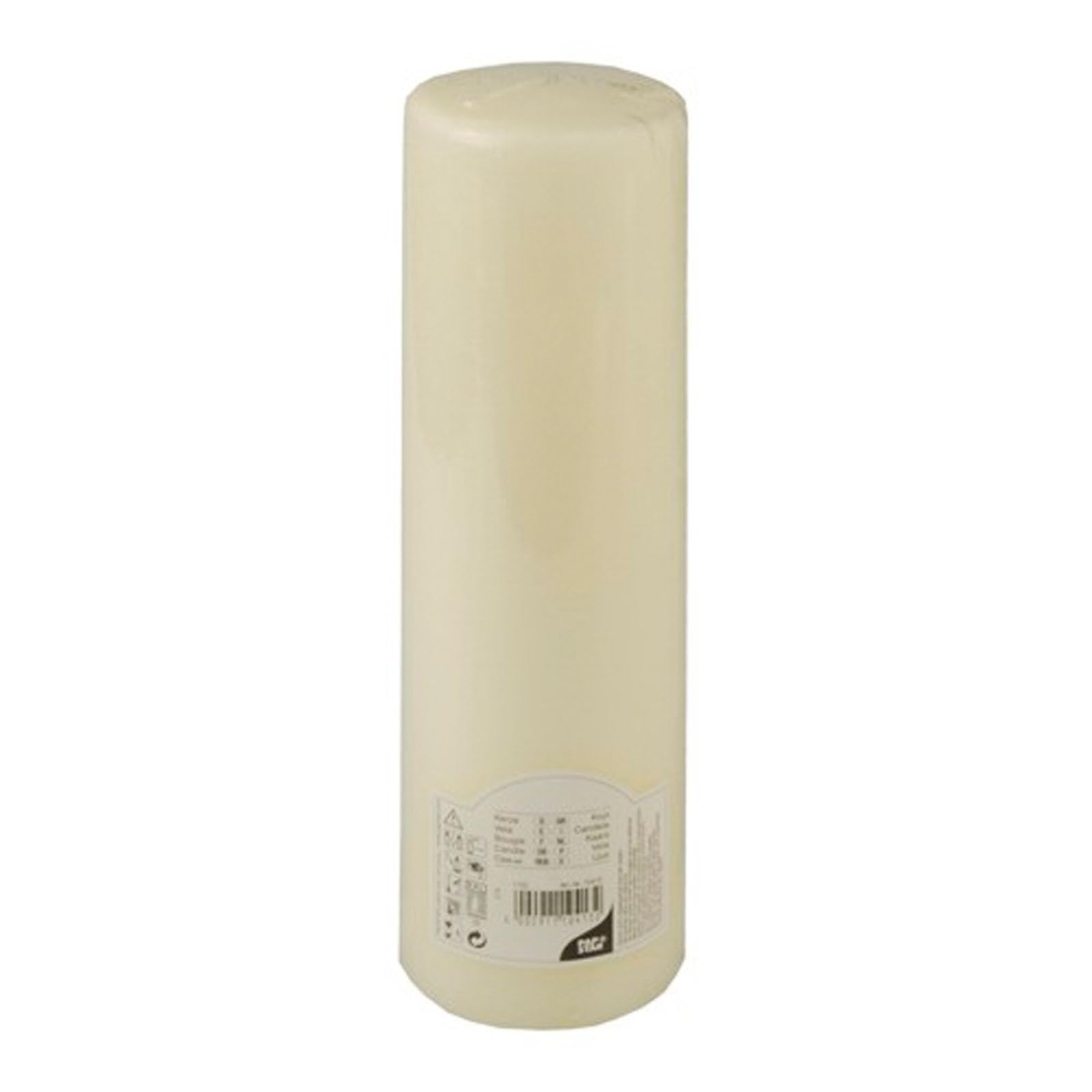 PAPSTAR 6 Stumpenkerzen Ø 80 mm · 290 mm Elfenbein Ivory