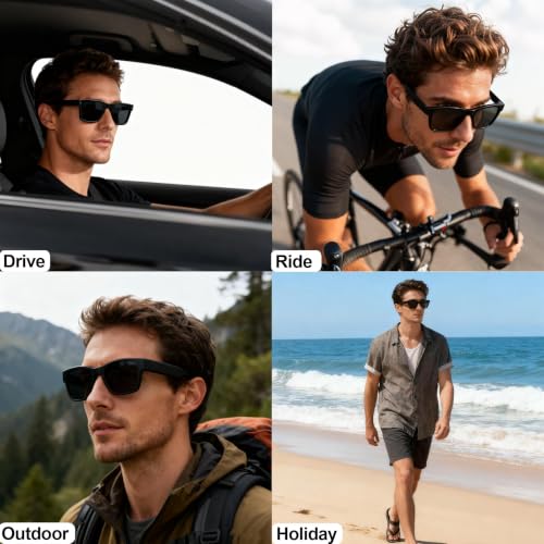 Image of AI Smart Glasses with Photochromic Lenses, Translation & Voice Assistant | Bluetooth Audio, 160+ Languages for Real-Time Translation, Meetings, Travel, Music and Hands-Free Calls for Men & Women