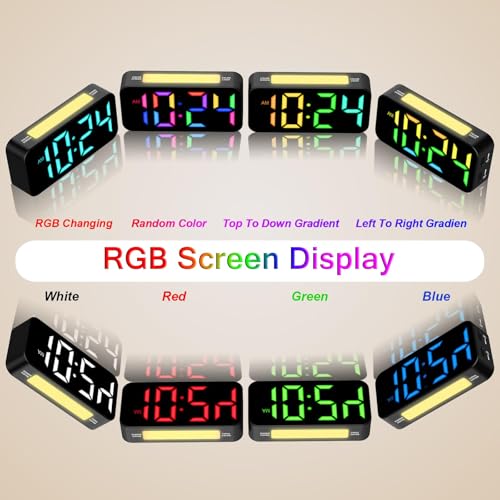 RGB Large-Display Loud Kids Alarm Clock