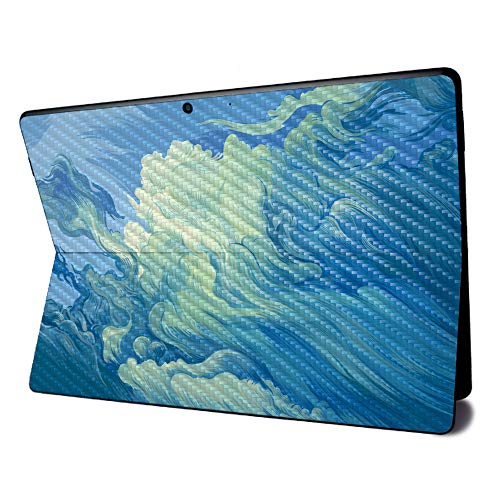Image of MightySkins Carbon Fiber Skin for Microsoft Surface Pro X - Visionary | Textured Carbon Fiber Finish | Easy to Apply, Remove, and Change Styles | Made in The USA