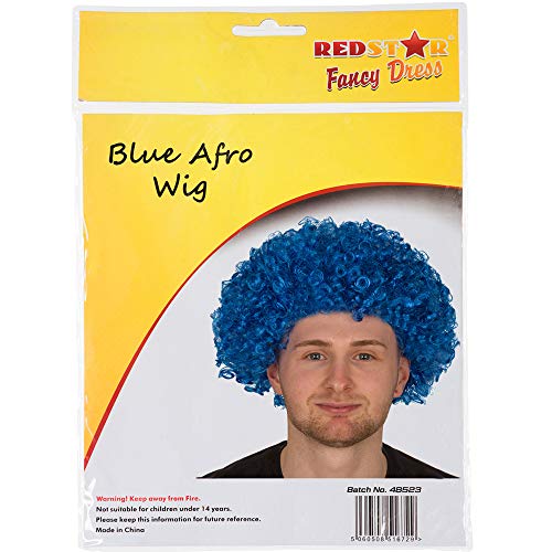 Redstar Fancy Dress - Parrucca Afro con Ricci per