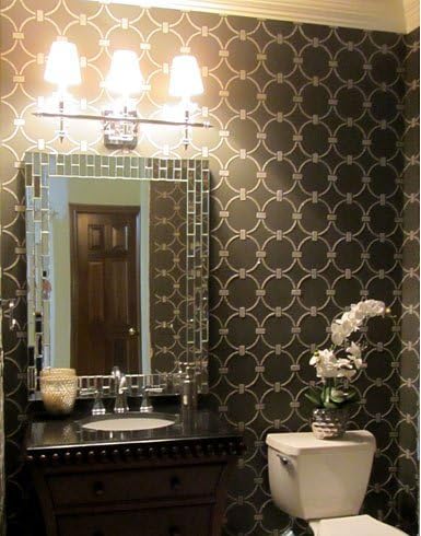 Wallpaper Stencil Chain Link - Beautiful Stencils for DIY Home Decor