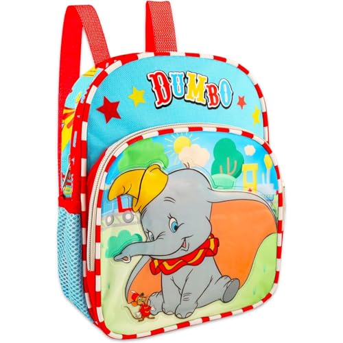 Disney Elephant Toddler Backpack Set for Kids - Bundle with 12" Dumbo Mini Backpack with Water Bottle, Stickers, More | Cute Cartoon Animal Elephant Backpack for Toddler Boys, Girls2