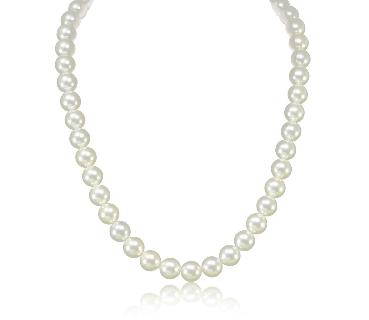 JEWELOPIA Pearl Mala White Single Line Necklace Jewellery For Women & Girls (B07Z62RWXJ) Amazon Price History, Amazon Price Tracker