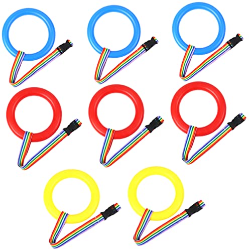 8個 幼稚園 ロープ 散歩用の コード パラ 詐欺 幼稚園の縄跳び の リストバンド 未就学児用歩行ロープ ビーズ 散歩用託児ロープ ハーネス ベルト 歩く 腱繊維 NOLITOY