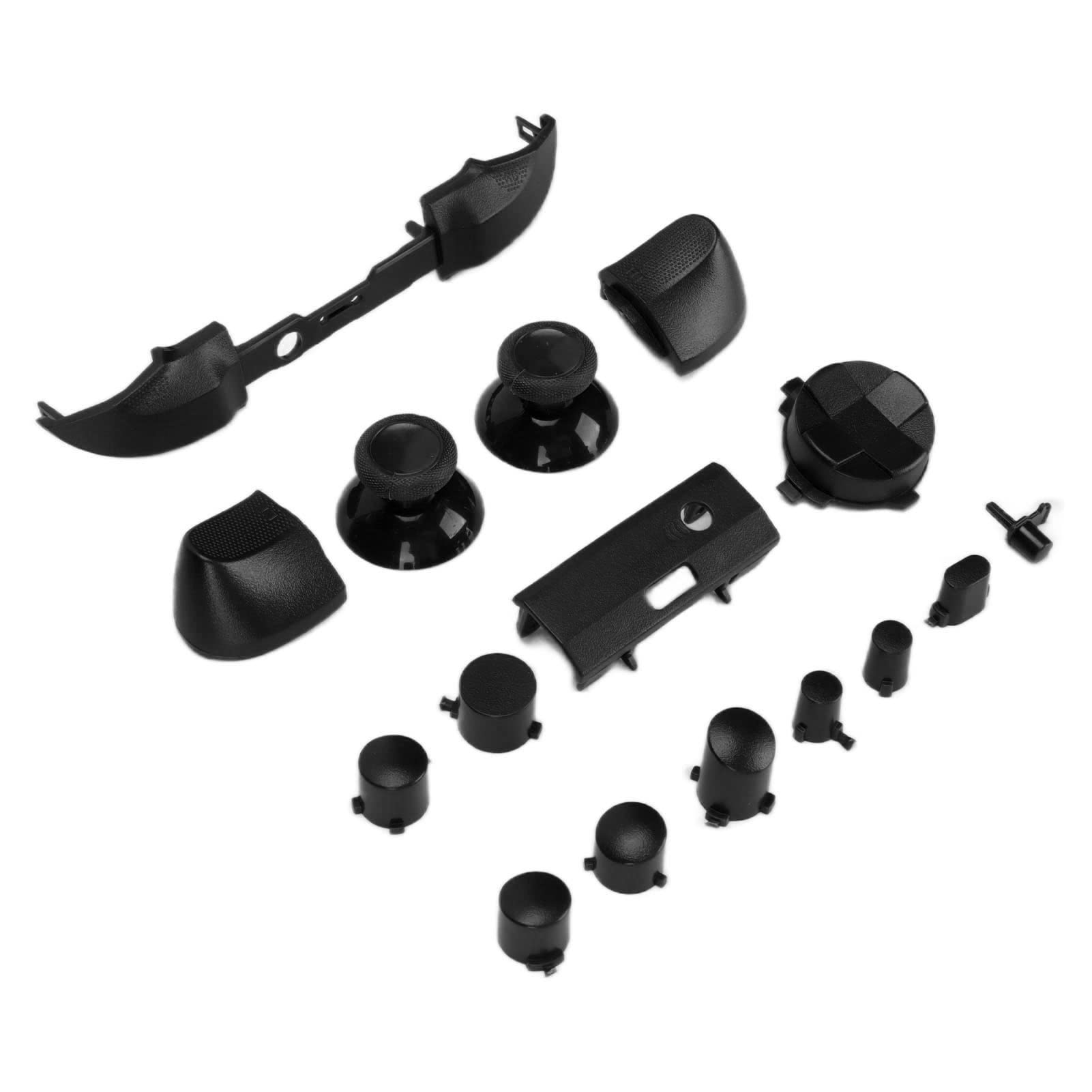 Annadue Set Completo di Pulsanti per Series, Dpad Bumper Pulsanti Trigger RT LT RB LB Pulsanti ABXY Kit di Riparazione Pulsanti di Ricambio per Series X e S(Nero)