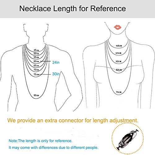 TI-EDC Pure Titanium Bead Ball Chain Necklace, Jewelry Chain Adjustable with Gift Package for Men and Women (3.0mm Bead-30in Length)3