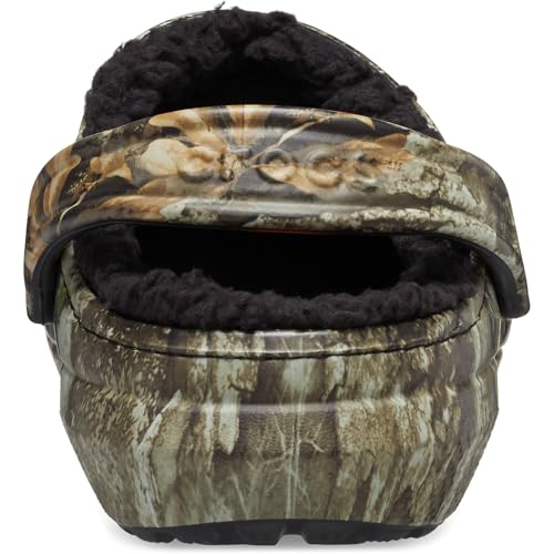 Crocs Unisex-Adult Classic Lined Realtree Clog, Khaki/Multi, 10 Women/8 Men2