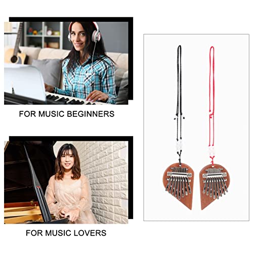 BIENKA 2 pièces Kalimba Huit Touches Pouce Piano Portable Bois Doigt Piano Pouce Piano Instrument for Enfants et… - Les Beatles, Paul McCartney, John Lennon, RIngo Starr, George Harrison BIENKA 2 pièces Kalimba Huit Touches Pouce Piano Portable Bois Doigt Piano Pouce Piano Instrument for Enfants et… – Image 4