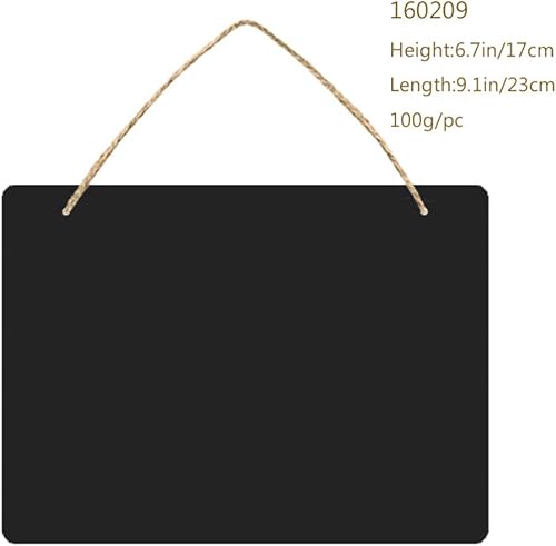 Miniatura 3 de Ciieeo Letrero rústico colgante de pizarra para boda, letrero de mensaje, para decorar la pizarra en vivo en la pizarra, decoración de boda, pizarra