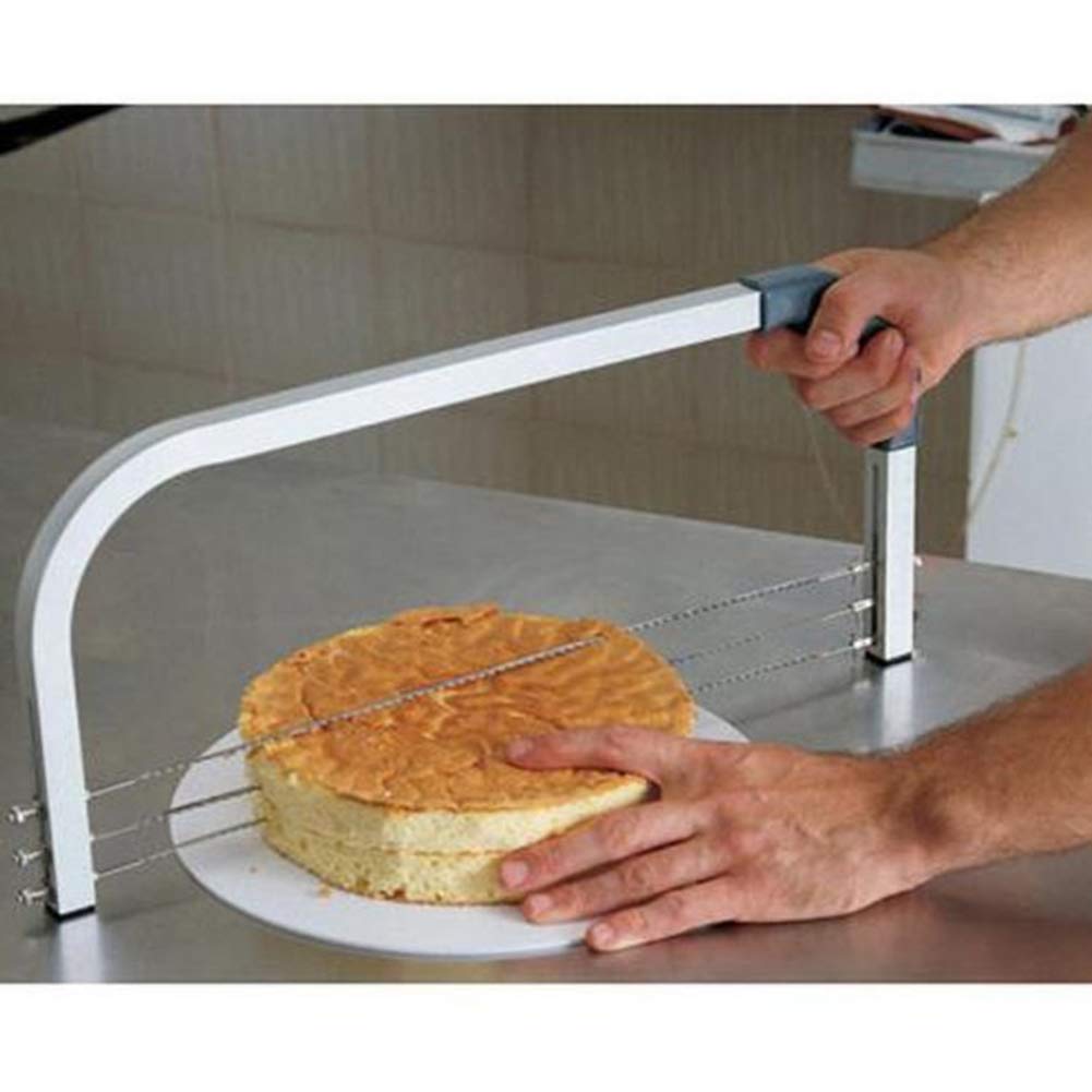 Levelatore per torte, in acciaio inox 304, 3 lame regolabili a strati, affettatrice per torte fai da te, accessori per la cottura della cucina, utensili per torte e pasticceria, per la preparazione