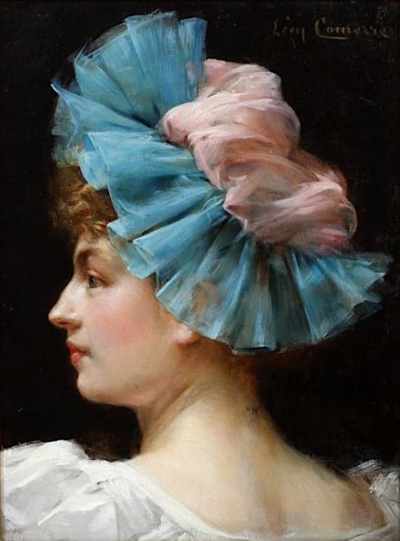 Impression d'affiches toile fine portrait de femme Léon Comerre 60x90