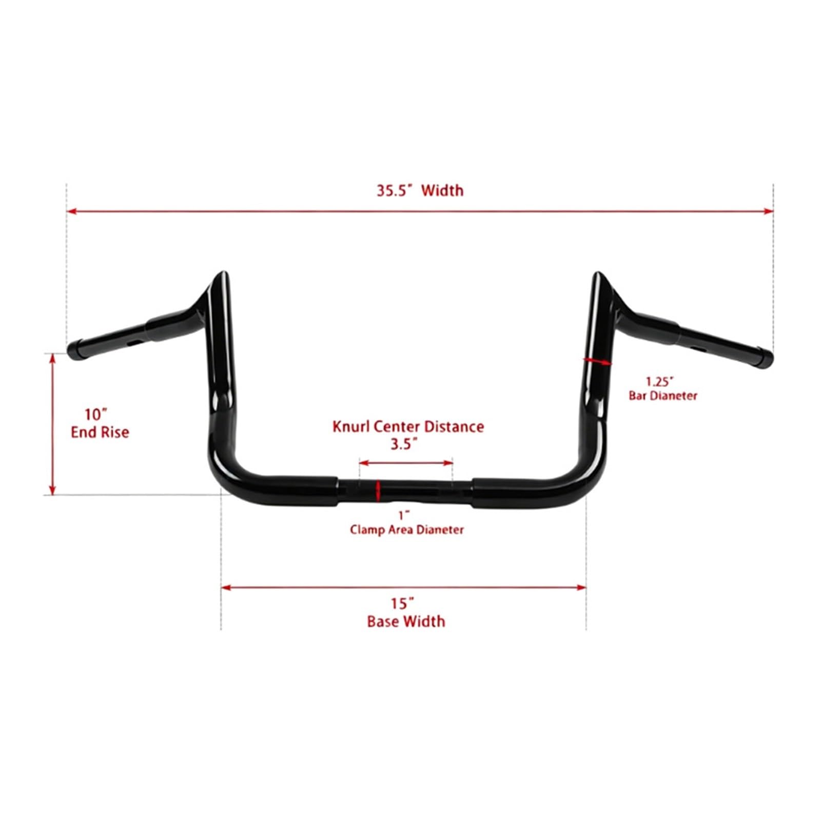 Parte del manubrio Per Harley Per Electra Glide Sport FLHS 1987-1993 Special FLHX 1986-1985 Accessori Moto 10 "Gancio Per Carne Monkey Bar Ape Hanger Manubrio