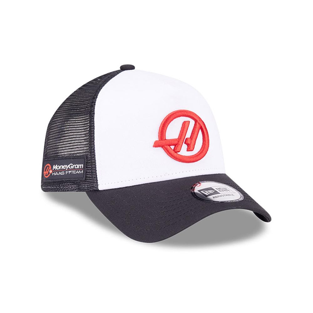 New Era A-Frame Snapback Trucker Cap - F1 HAAS - One Size Black