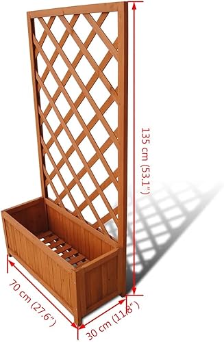 Miniatura 5 de WEMYUFURN Trellis Planter 2' 4" x 11.8" x 4' 5",Raised Garden Bed,Outdoor Planters for Flower Herb Garden