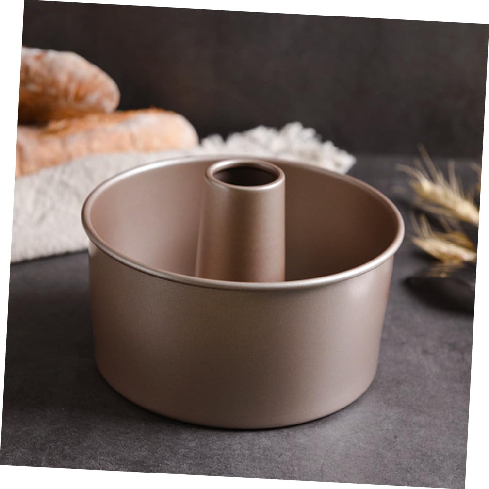 Ipetboom Molde para Pasteles Desmontable Antiadherente de Acero al Carbono 21x21x10 Cm Fondo Extraíble y Cavidad Hueca para Horno, Bandeja para Hornear Tartas y Pudín, Utensilio