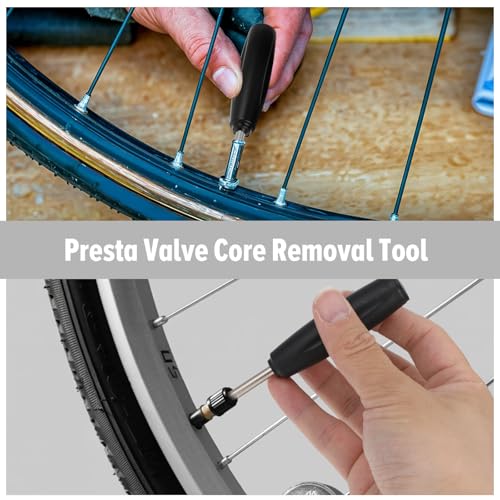 Image of Nogeqi 2 Pcs Valve Core Removal Tool, Tire Valve Stem Tool for Bicycle Car Motorcycle Repair Install Accessory, Guard Against Over or Under Torquing