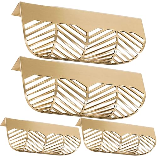 Poignées de bord en feuille d'or brossé pour customiser une commode - 2