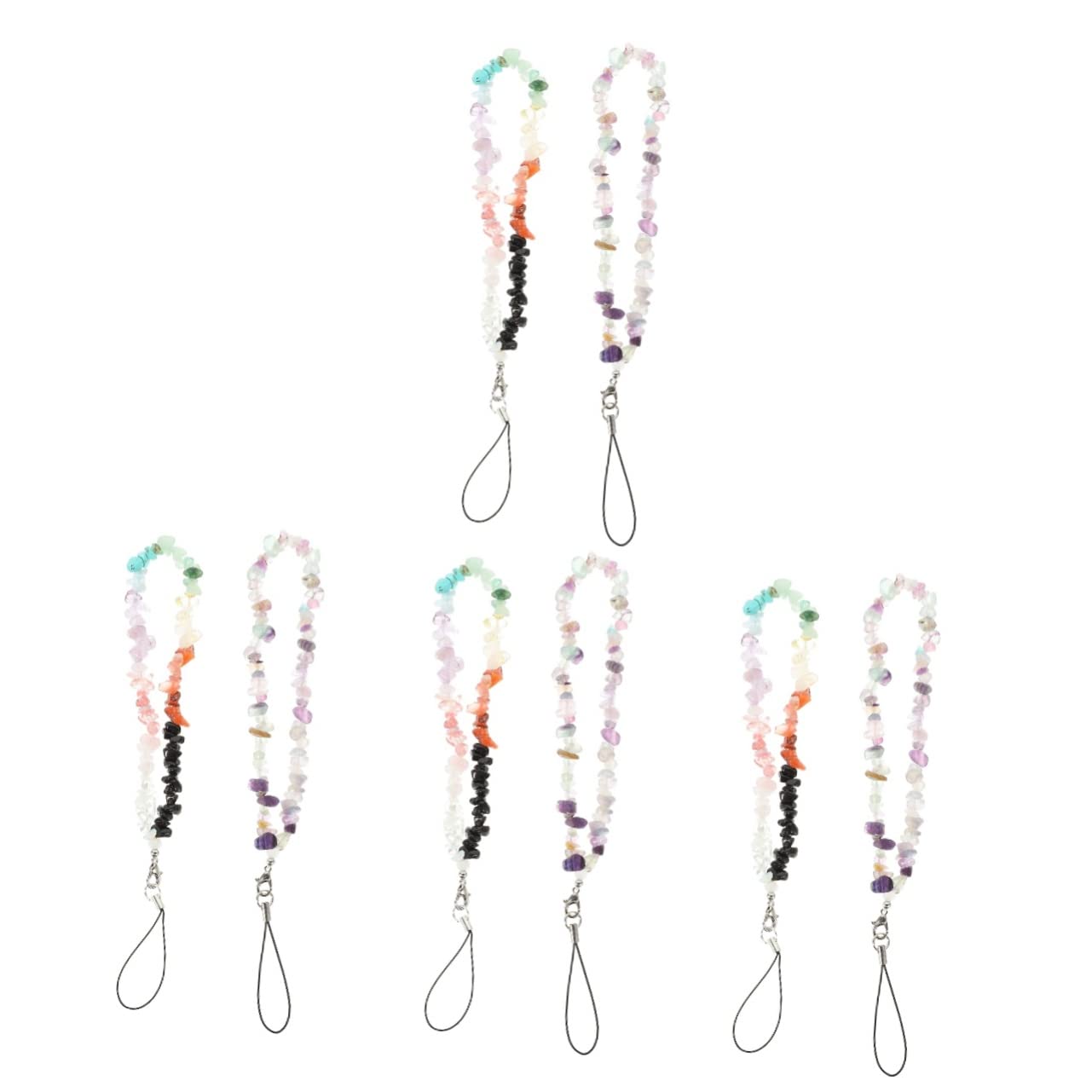 jojofuny 6 Pcs Catena Del Telefono Mobile Pendente Telefono Appeso Corda Catene Di Perline Del Telefono Cordino Del Telefono Alimentazione Del Telefono Da Polso Anti-Skid Cordino Del