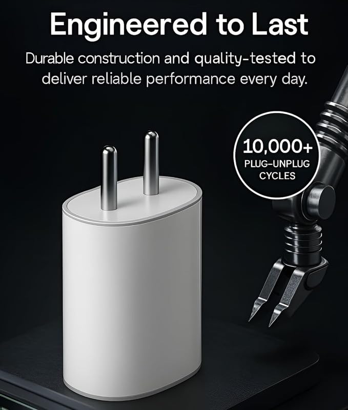 Image of Original 45W Type C PPS Charging Adapter Compatible with Nothing Phone 4 /3 /3a /3a Pro /2 /2a /2a Plus /1 | CMF Phone 2 Pro /a /Pixel 10 /9a /S25 Edge /Buds /Ear Stick Fast Power USB C Rapidly Charge KL WH