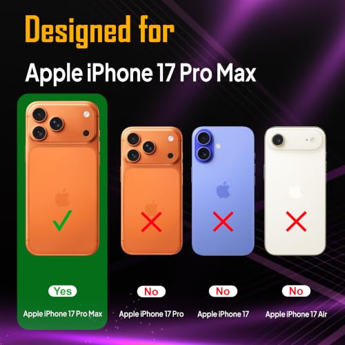 Image of Zapcase Crystal Clear Back case for iPhone 17 Pro Max | Hard PC Back | TPU Bumper with Inner Rubber Grip | Metal Camera Guard Bezel | Metal Buttons | Scratch Resistant | 2 Layer Edge Protection |Black